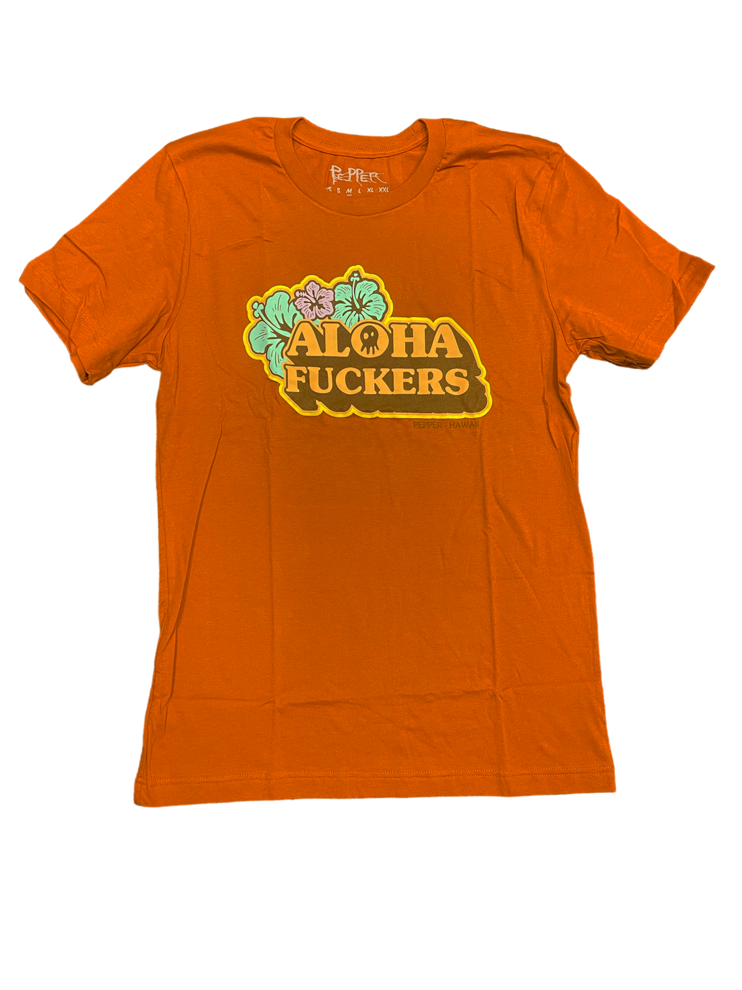 Pepper Aloha Fuckers Tee - Dark Orange