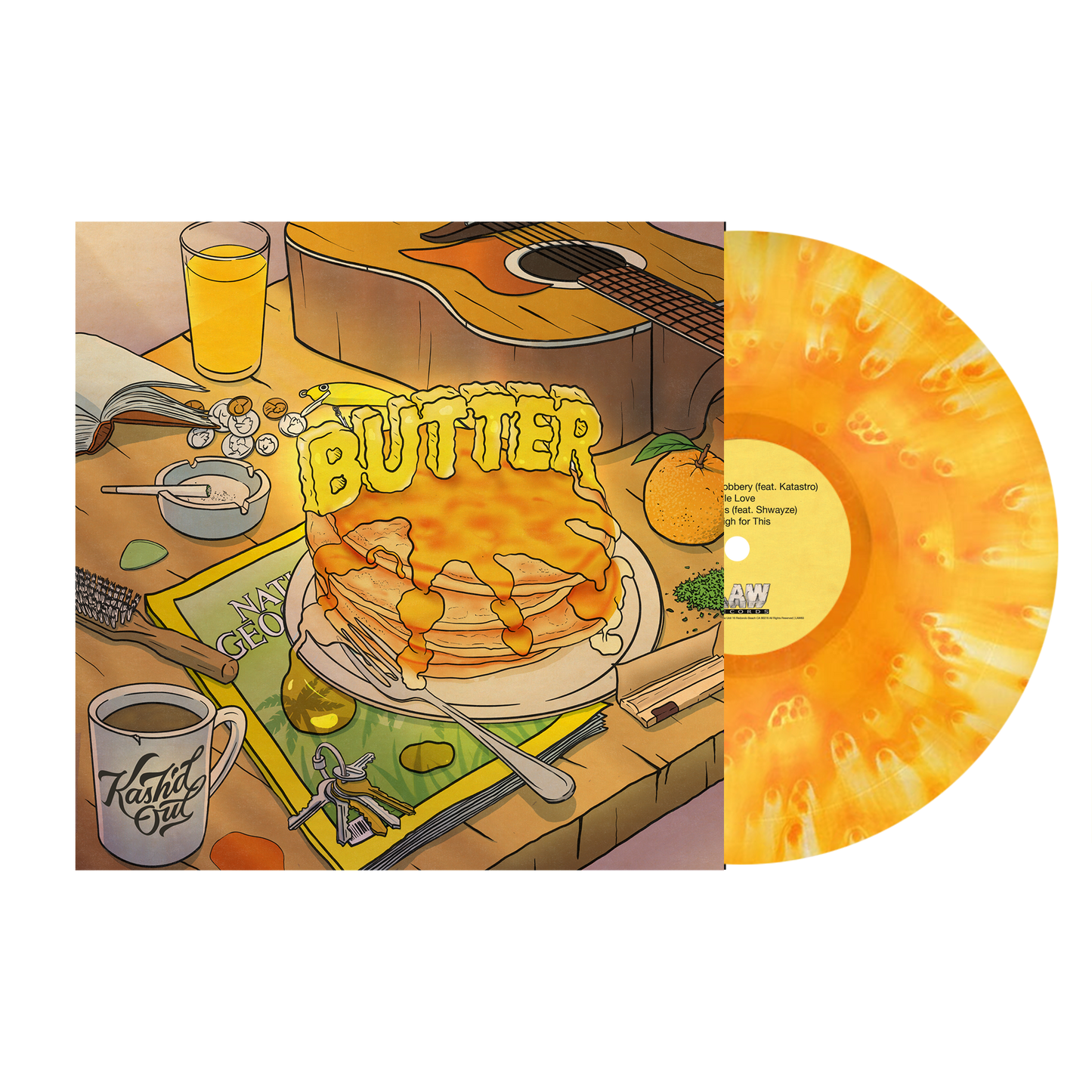 Kash'd Out Butter Vinyl - (Orange Crush) LP