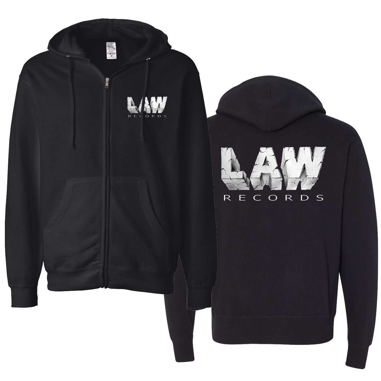 LAW Records Zip Hoodie