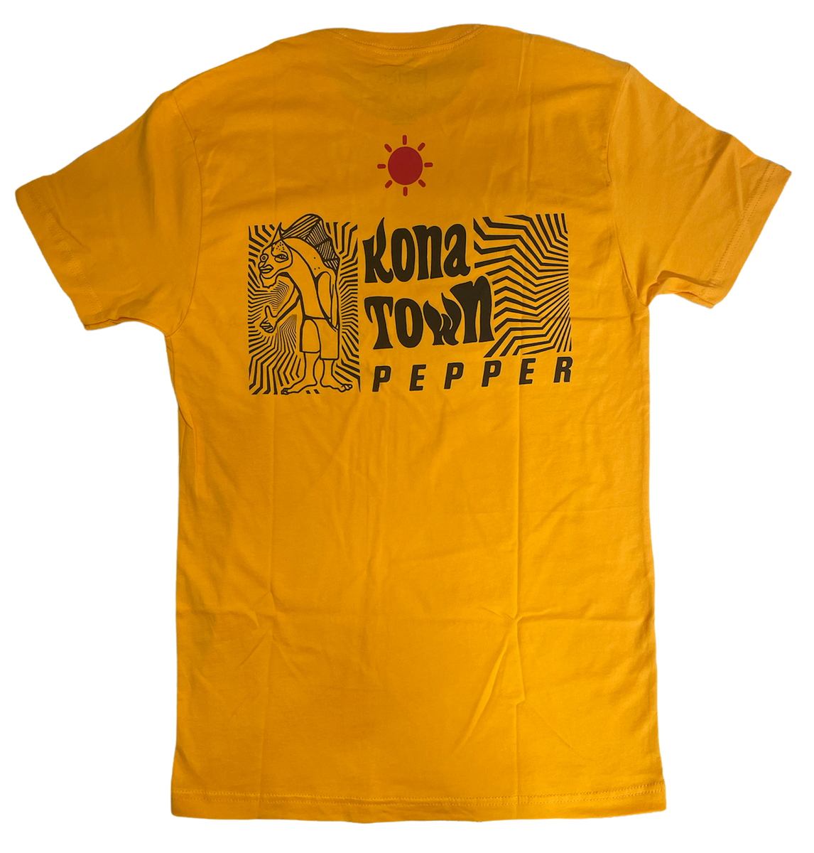 Pepper Kona Town Tee (Gold) LAW Records