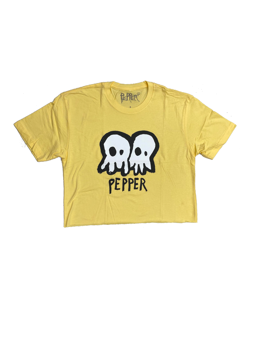 Local Motion Skullconuts Banana Cream Crop Tee