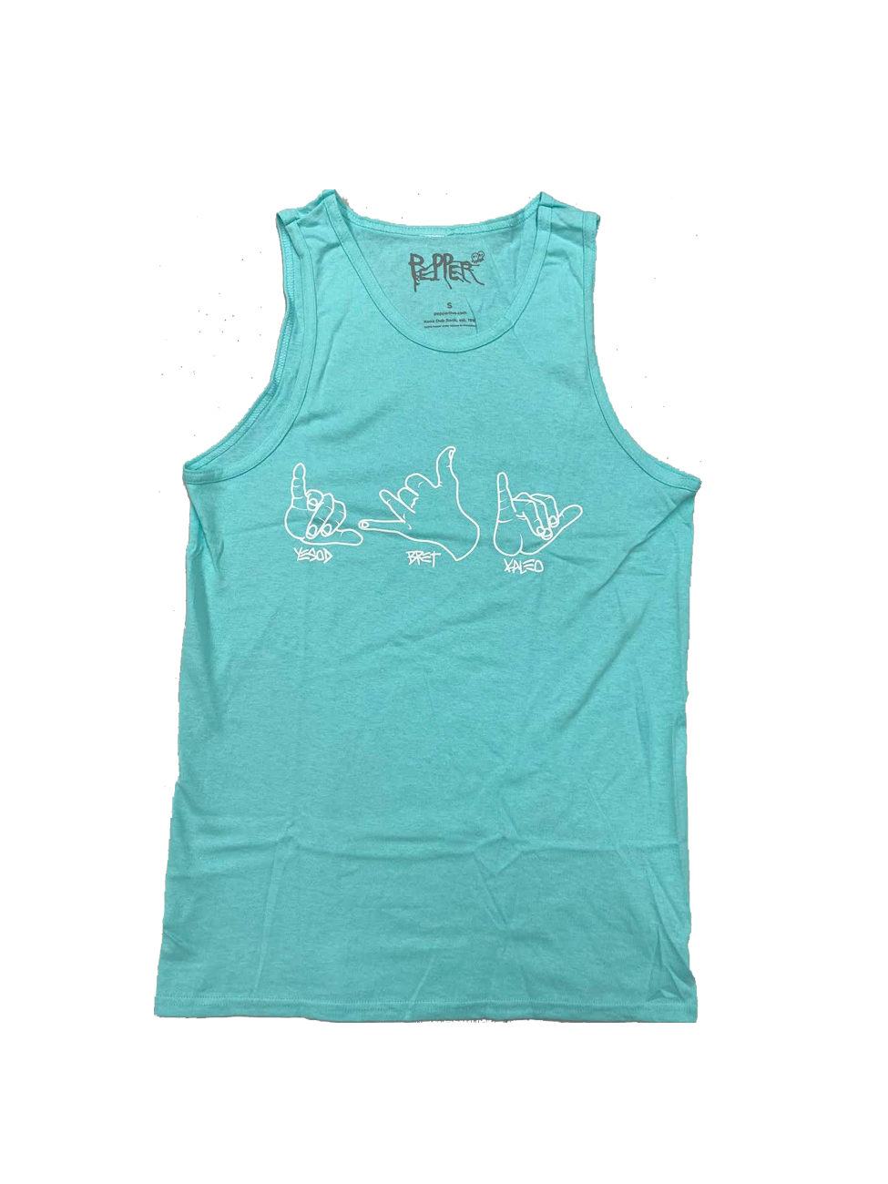 Shakas on Celadon Tank Top