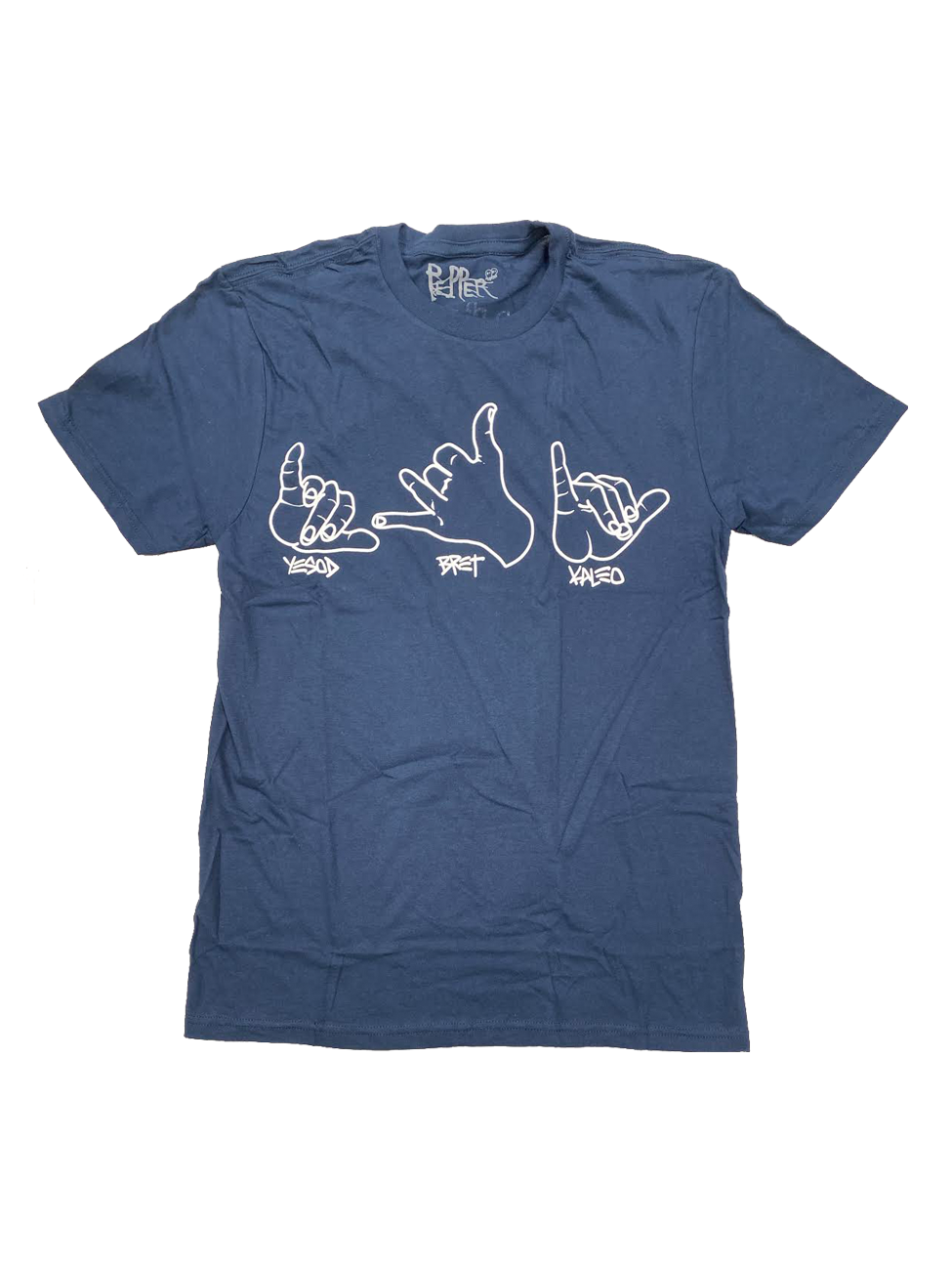 Shakas on Navy Blue T-Shirt