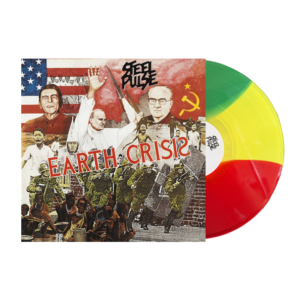 Steel Pulse "Earth Crisis" - Red, Yellow and Green Tri Color LP [1984]