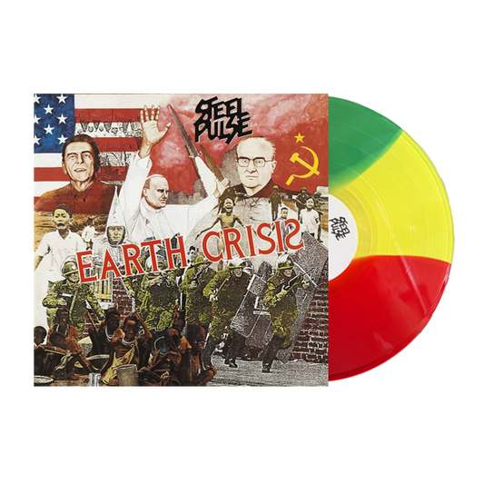Steel Pulse "Earth Crisis" - Red, Yellow and Green Tri Color LP [1984]