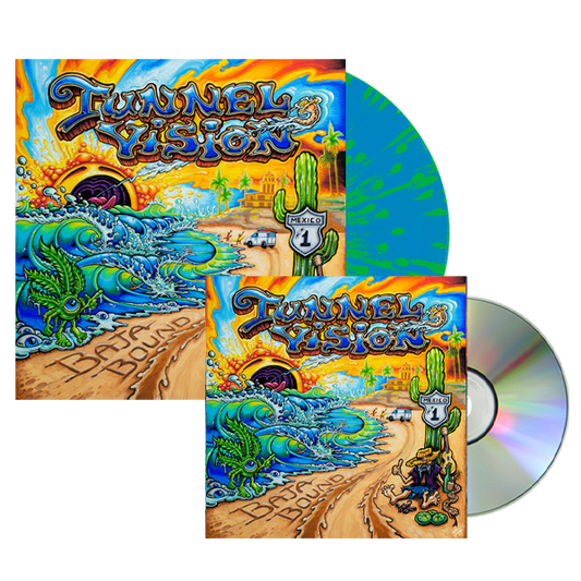 Tunnel Vision "Baja Bound" Vinyl/CD Bundle - Blue/Green Splatter