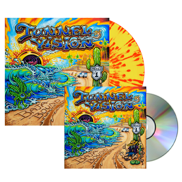 Tunnel Vision "Baja Bound" Vinyl/CD Bundle - Yellow/Orange Splatter