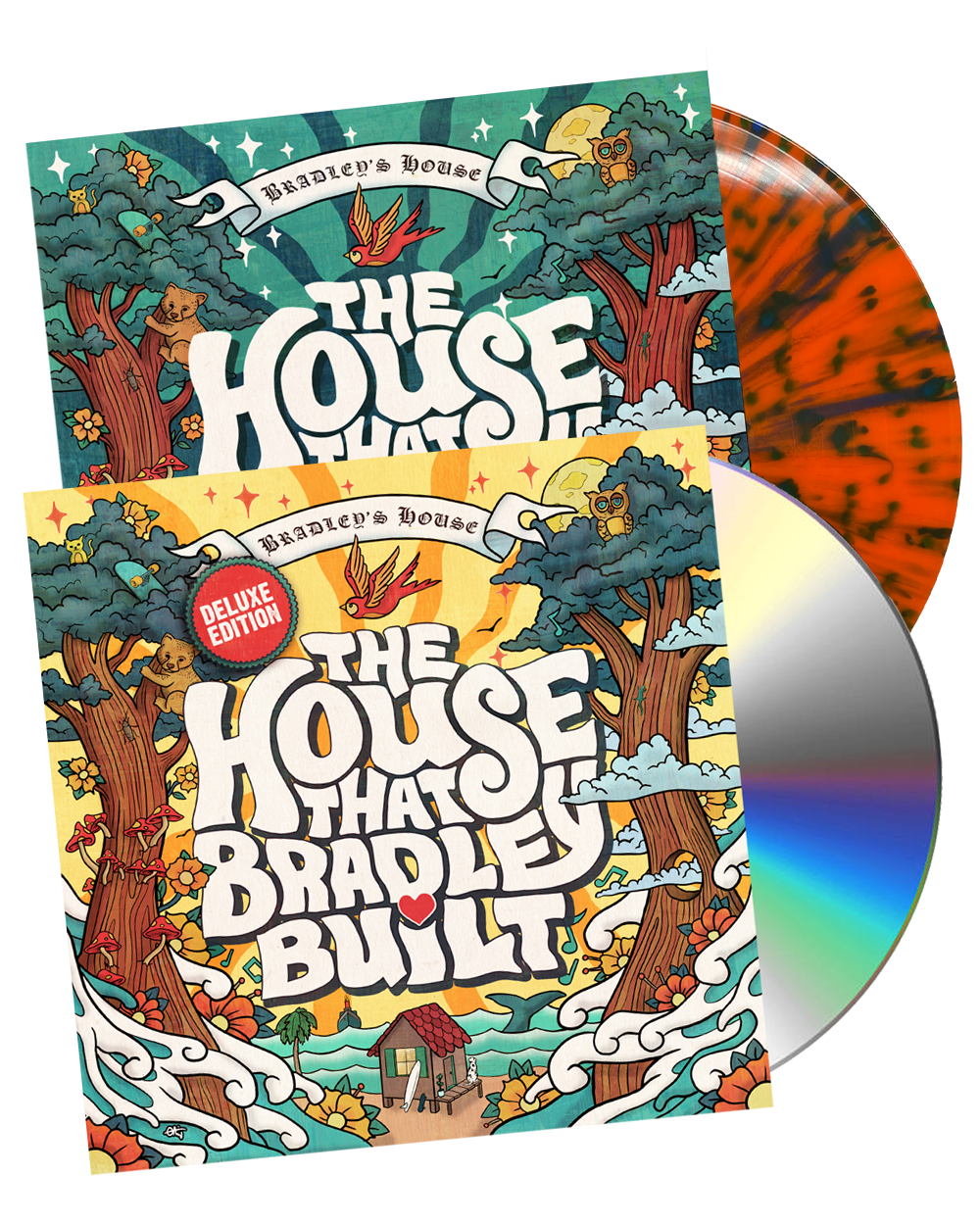 The House That Bradley Built (Deluxe Edition) CD & Double Vinyl LP - Orange Splatter
