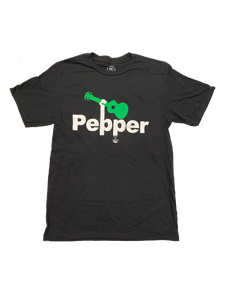 Pepper - Guitar on Black Tee